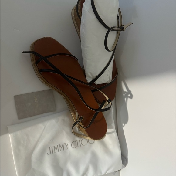 Jimmy Choo Drive 60 Sandal in Black - Picture 3 of 10